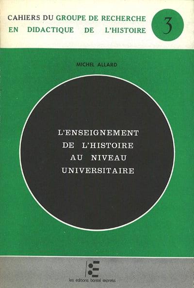 L'Enseignement de l'histoire au niveau universitaire