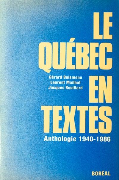 Le Québec en textes
