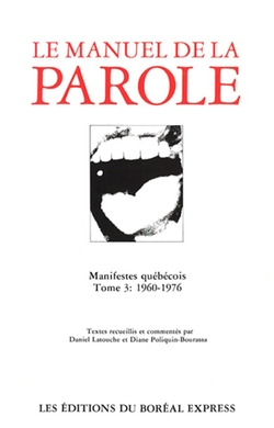 Le Manuel de la parole III : 1960-1976
