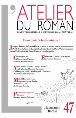 L'Atelier du roman n 47