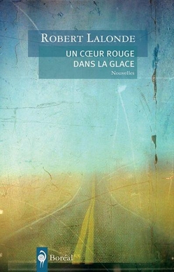Un coeur rouge dans la glace