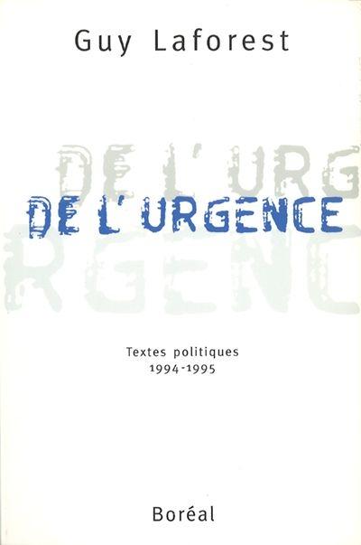 De l'urgence