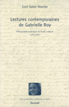 Lectures contemporaines de Gabrielle Roy